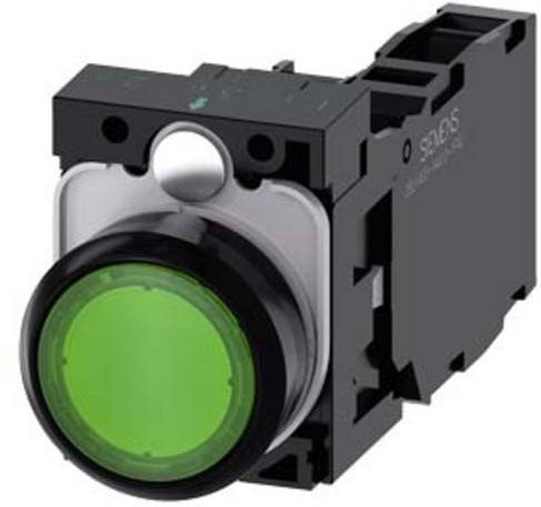 Siemens Drucktaster 3SU1102-0AB40-1FA0 in Grün aus Kunststoff - Bild 1
