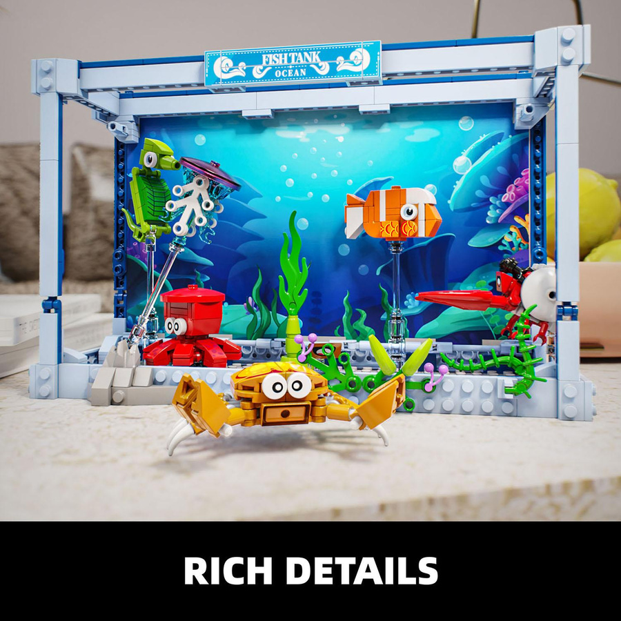 YCOLE Aquarium Bausteine Spielzeugset 391 Teile - Bild 4