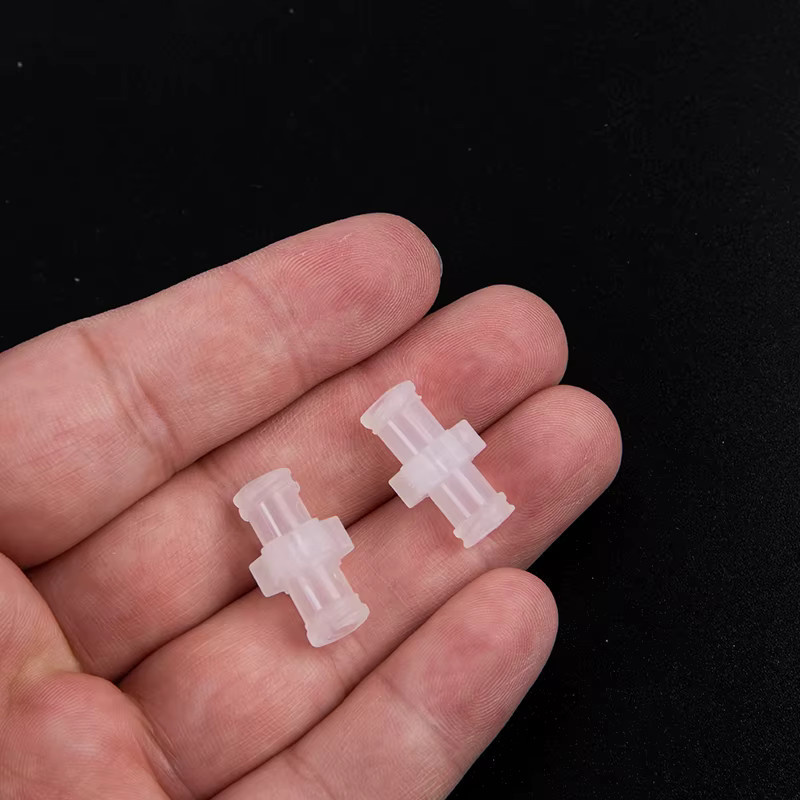 10er Set Transparente Luer-Lock Spritzenkoppler aus Kunststoff für pneumatische Teile - Bild 3