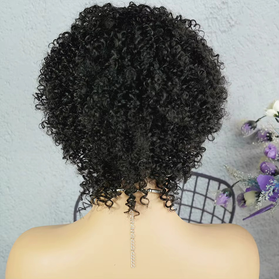 Tomiyaa Pixie Curl Afro Perücke, 100% Echthaar, Damen - Bild 2