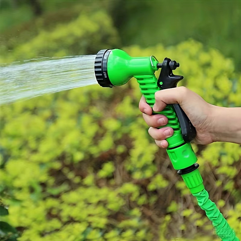 Hochdruck-Gartenspritzpistole mit 7-Funktionen und verstellbarer Düse in Grün - Bild 4