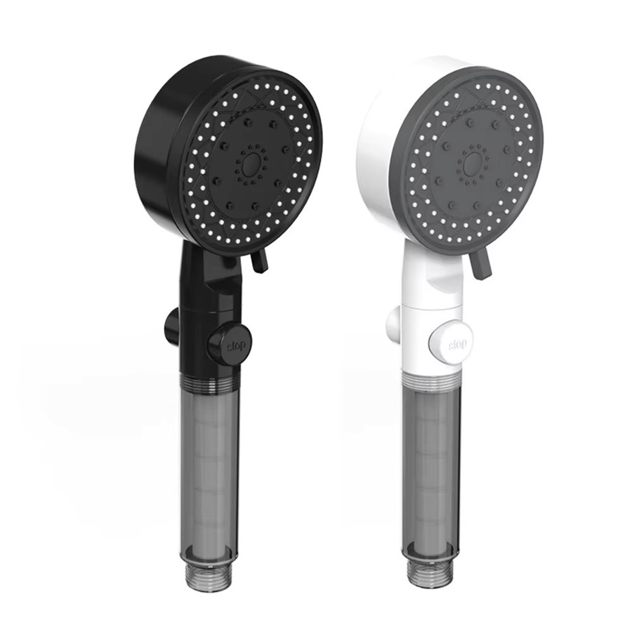 VILOYI Hochdruck-Handbrause mit 10 Sprühfunktionen und One-Touch-Stopp sowie integriertem Filter zur Wasserersparnis - Bild 5