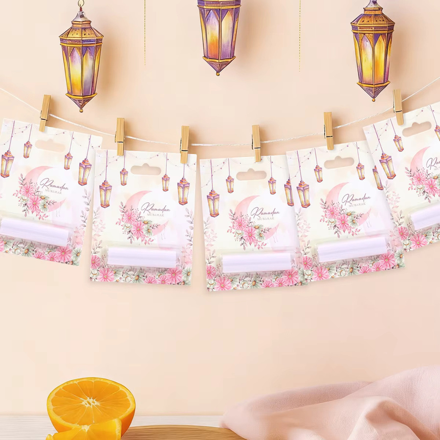 PATIMATE 6er Set Ramadan Geldhalter Ornamente für Eid Mubarak und Eid Al Adha mit orientalischem Design - Bild 1