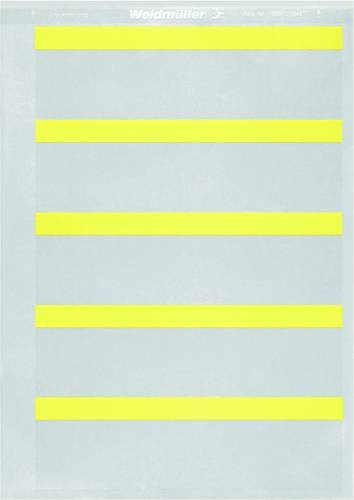 Weidmüller Beschriftungsband Gelb, Aufkleber, Beschriftungsfläche: 150 x 50,80 mm - Bild 1