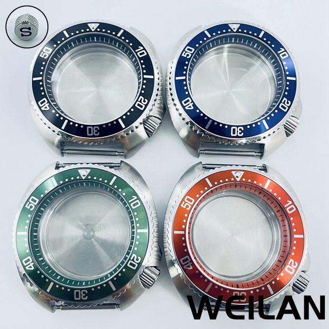 ANGLANG Uhrengehäuse Edelstahl, Silber, 44 mm, Unisex - Bild 1