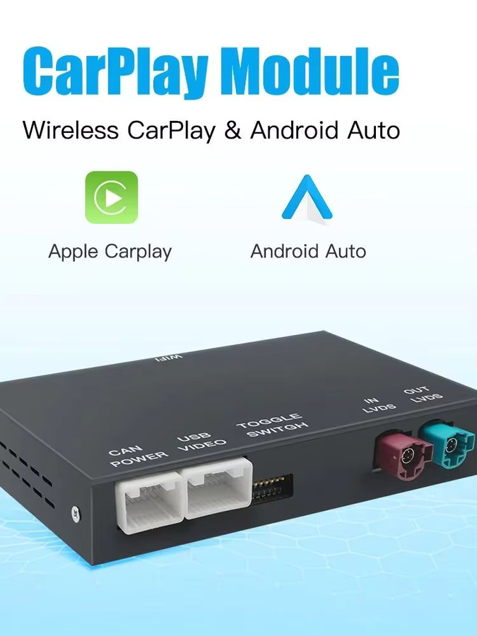 REEIIO Drahtlose CarPlay und Android Auto Decoder Box für BMW NBT CIC Serien, Schwarz - Bild 7