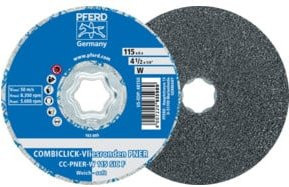 PFERD TOOLS COMBICLICK Vliesronde CC PNER Ø 115 mm Weich SIC Fein Blau für das Finish mit dem Winkelschleifer - Bild 1