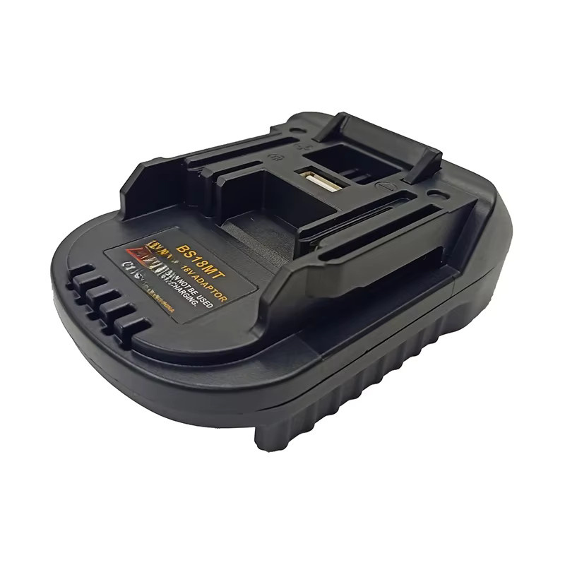 Dawupine Li-Ion Batterie Adapter Konverter BS18MT mit USB-C für Bosch BAT618 BAT619G BAT620 und Makita 18V Lithium-Tool, Schwarz - Bild 5