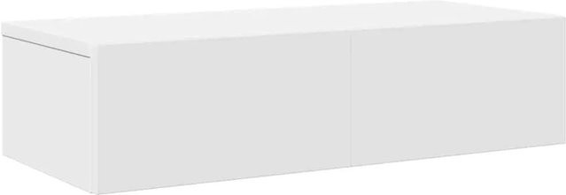 vidaXL Wandregal mit Schubladen Weiß aus Holzwerkstoff B: 60 cm, T: 26,5 cm, H: 15 cm - Bild 1