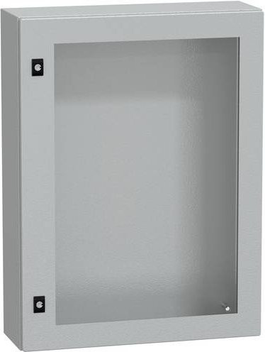 Schneider Electric Tür für Verteilungsschrank aus Stahl, Grau, B/H/T: 60,0 x 80,0 x 20,0 cm - Bild 1