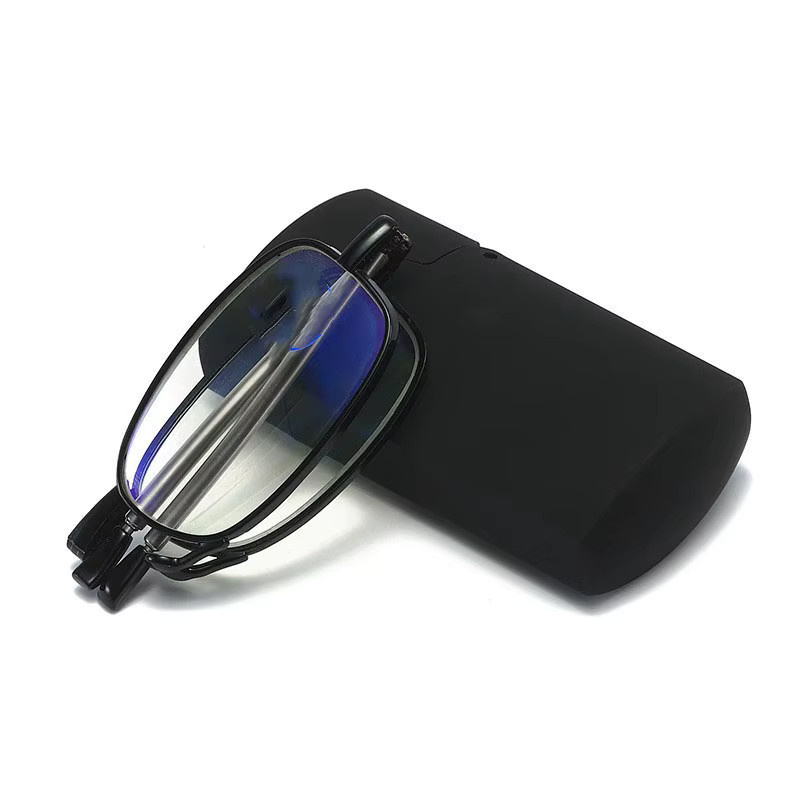 CHUANCHEN Lesebrille, Vollrand, rechteckig, Unisex, black - Bild 3