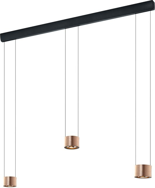 Bankamp Impulse 2107 LED-Pendelleuchte 3-flammig in Rosé Gold mit dimmbarer Down- und Uplight-Funktion (2700K) - Bild 1