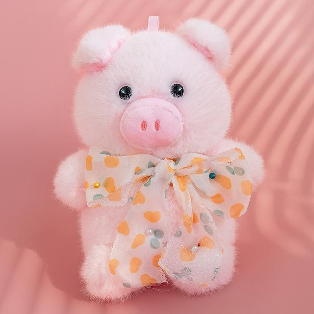 Yiran toy Glückliche Schweinchen-Familie, Plüschtiere, Rosa, 15cm - Bild 1