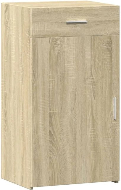 vidaXL Sideboard Sonoma-Eiche in Braun und Beige aus Holzwerkstoff, B/T/H: 50 x 42,5 x 93 cm - Bild 1