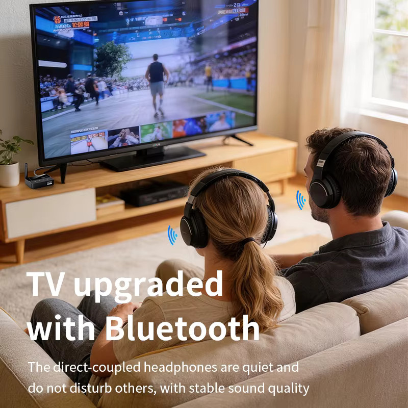 KEBIDUMEI 2-in-1 Bluetooth 6.0 Empfänger und Sender, Wireless Hi-Fi Stereo Audio Adapter mit 3,5-mm-Klinkenstecker und RCA, Schwarz - Bild 3