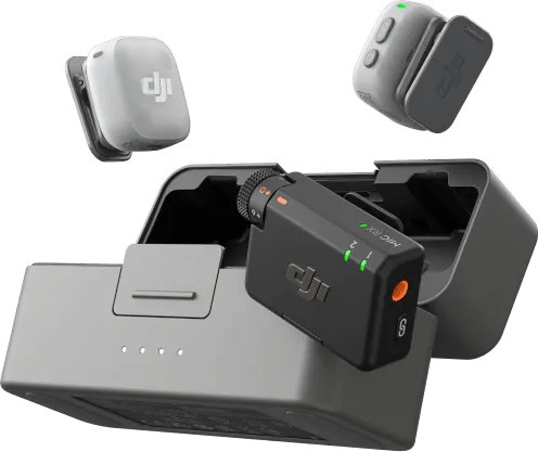 DJI Mic Mini 2 Funkmikrofon Set mit Ladecase in Schwarz für Smartphones und DJI Osmo Kameras - Bild 1