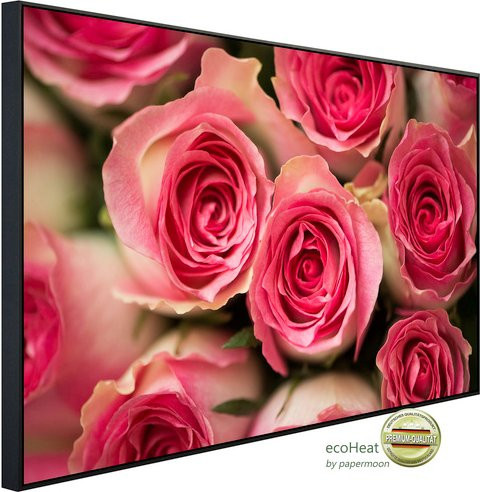 papermoon Infrarotheizung EcoHeat Rosen in Bunt mit Matt-Effekt, App-Steuerung und Überhitzungsschutz - Bild 1