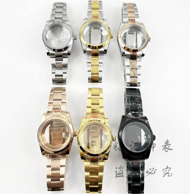 LIYAN Uhrengehäuse Edelstahl, Silber, 36mm/40mm, Unisex - Bild 1