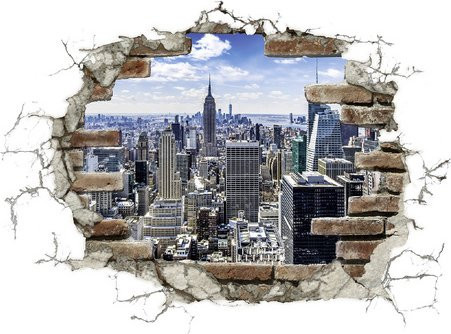 Komar Deko-Sticker Break Out NYC Selbstklebefolie bunt B/H: 100 x 70 cm - Bild 2