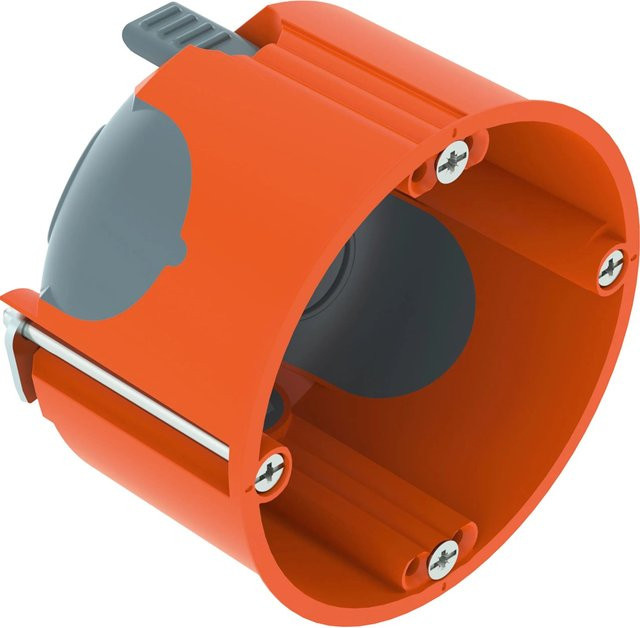 OBO Hohlwanddose Luftdicht in Orange aus Kunststoff mit Durchmesser: 68 mm und Höhe: 47 mm - Bild 1