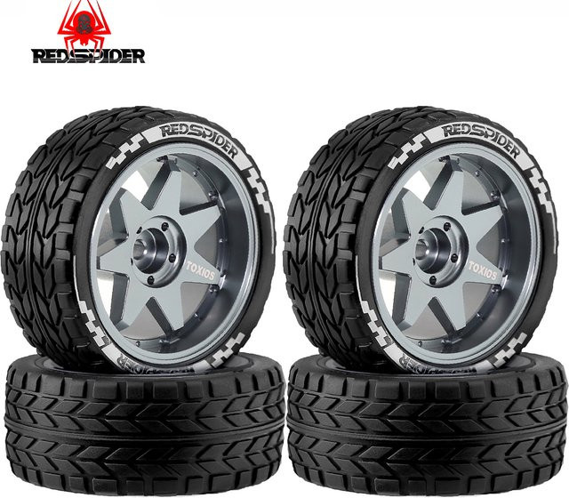 RC Racing Mate Räder Reifen Set, 1:10, Metall, Schwarz - Bild 1
