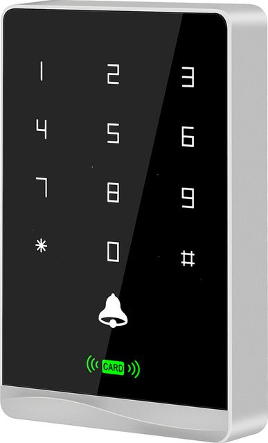 Asia-Teco RFID Zugangskontroll-Tastatur T2DC mit 125 kHz und 13,56 MHz, IP66 wasserdicht, Ziffernblock Türöffner-System - Bild 1