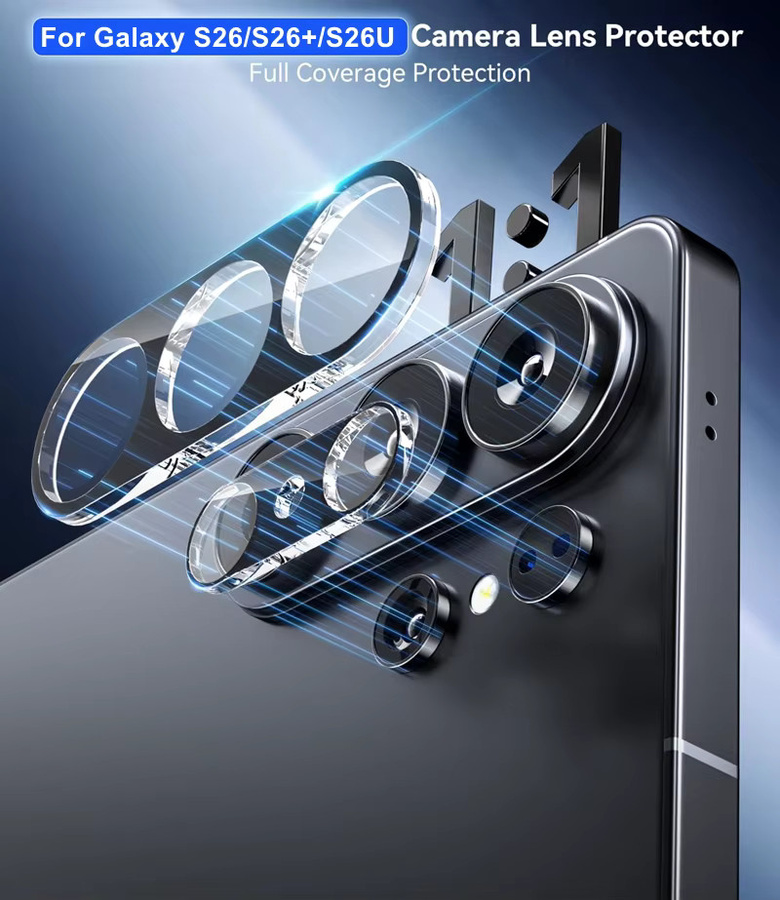 Len Glass Cap Kameraobjektivschutz für Samsung Galaxy S26 Plus Ultra, transparente Anti-Kratz-Abdeckung - Bild 5