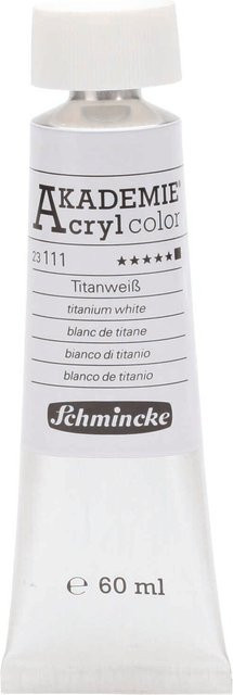 Schmincke Akademie Acrylcolor Titanweiß 60 ml - Bild 1