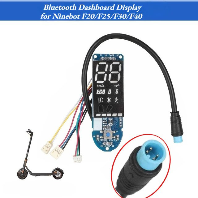 Segway Ninebot Bluetooth-Dashboard-Display als LED-Digitaltacho-Ersatzteil für F20, F25 und F30 sowie F40 Modelle - Bild 1
