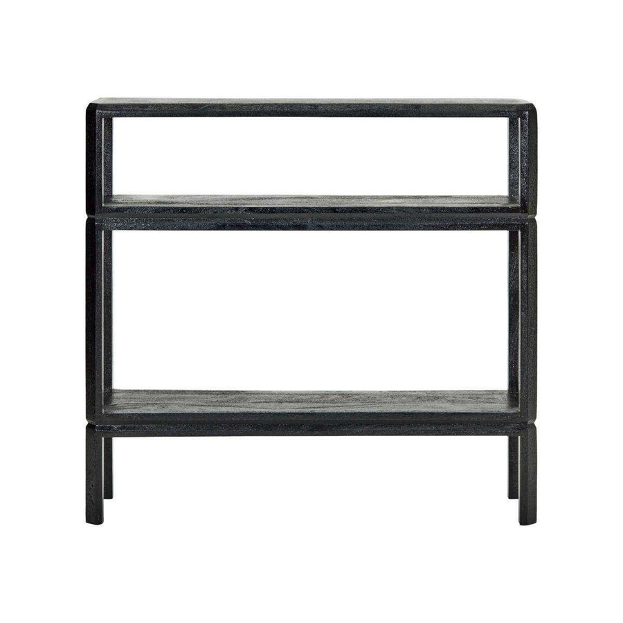 House Doctor Beistelltisch Mono aus Mangoholz in Schwarz, Höhe: 100 cm - Bild 1
