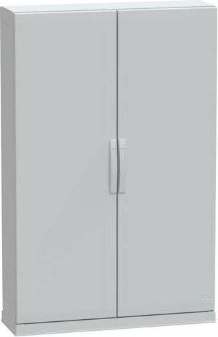 Schneider Electric Schaltschrank-Leergehäuse aus Kunststoff in Grau, B/H/T: 100 x 100 x 32 cm - Bild 1