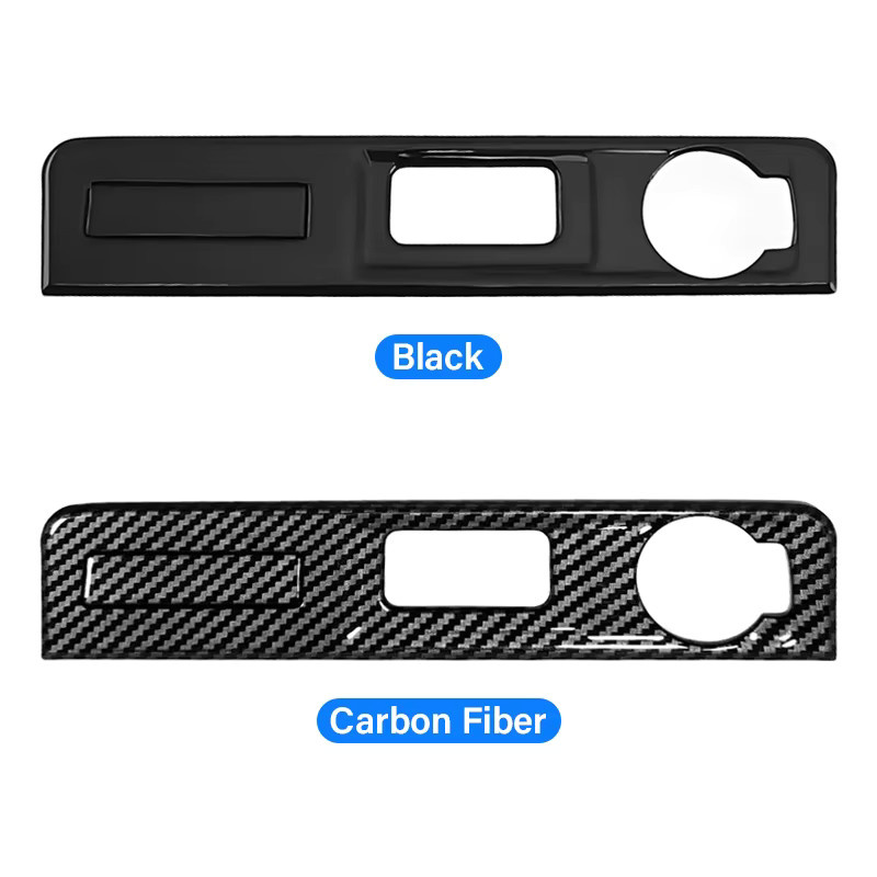YaLumei Carbon Trim Abdeckung für die Auto Mittelkonsole und Zigarettenanzünder-Panel für Honda CR-V 6. Generation 2023 2024 2025 Hybrid, Schwarz - Bild 3