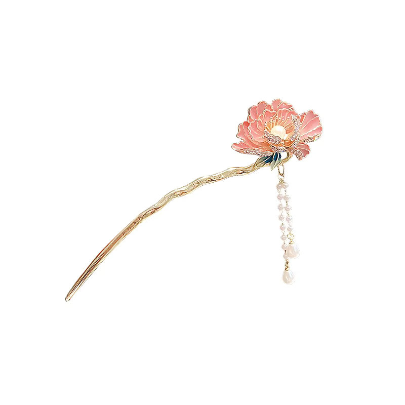 Xia2 Haarstab, Perle, Gold, Vintage - Bild 4