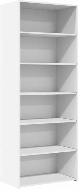 vidaXL Highboard Weiß aus Holzwerkstoff mit internen Regalen, B/T/H: 70 x 41 x 185 cm - Bild 1