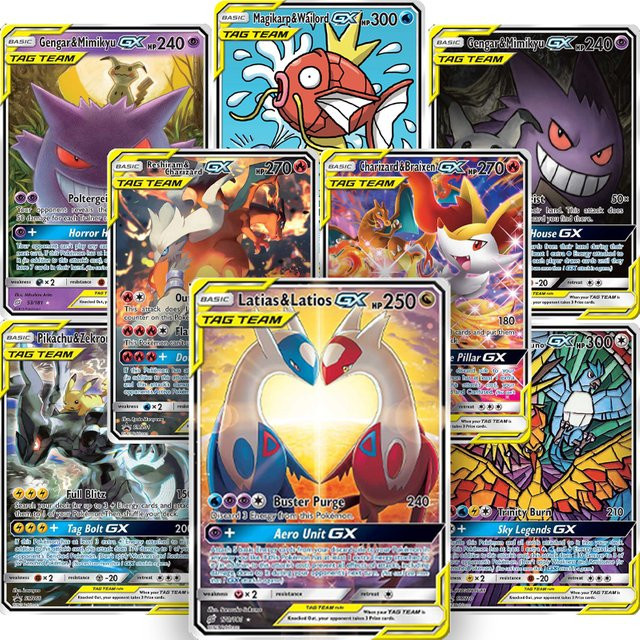 PKM Tag Team TCG GX, Karten-Serie, 40 Karten, Englisch - Bild 1