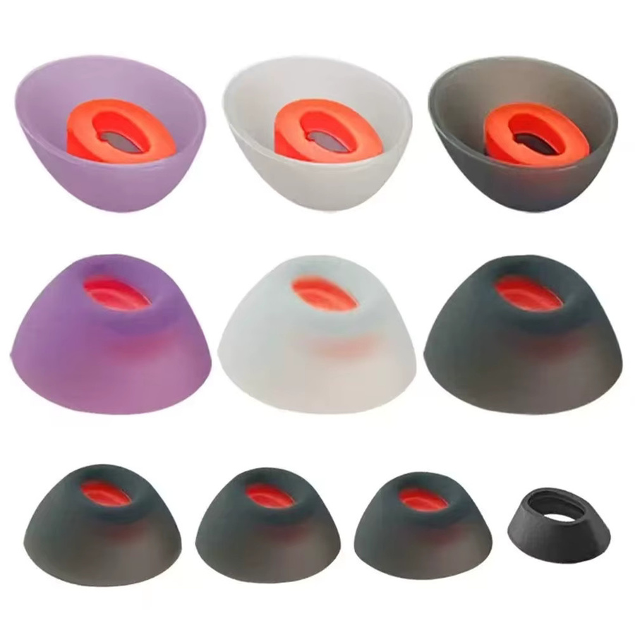 8er Set Silikon Ohrstöpsel als Ersatz für JBL Tune Flex Bluetooth In-Ear Kopfhörer in Rot und Multicolour - Bild 3
