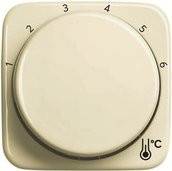 Busch-Jaeger Zentralscheibe Thermostat rund in Weiß und Beige - Bild 1