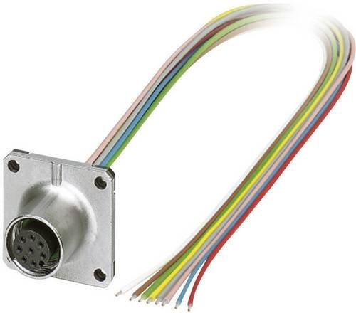 Phoenix Contact 1441574 Sensor-Aktor-Einbausteckverbinder M12 Buchse, 8-polig, silber, Schraubanschluss, 0,50 m - Bild 1