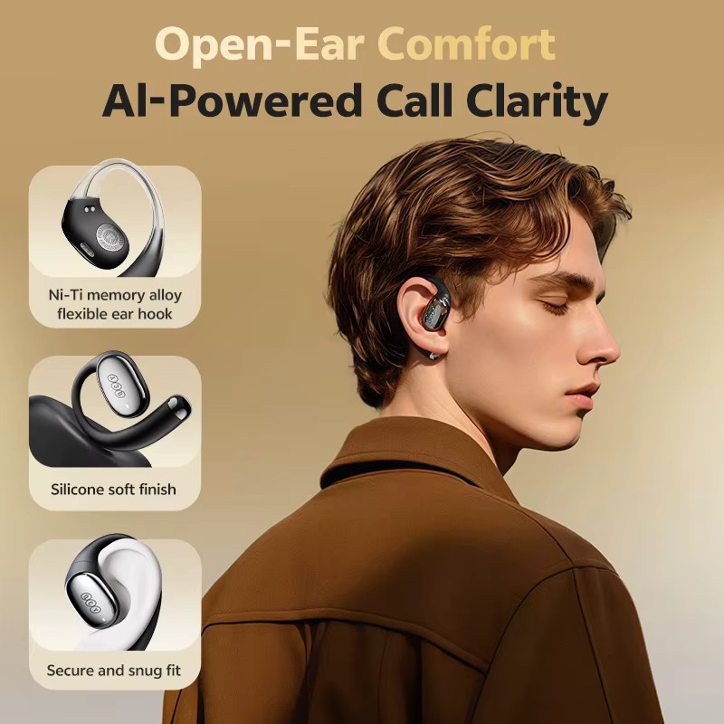 QCY Crossky R70 Open-Ear-Funkkopfhörer mit LDAC und Bass Boost in Schwarz - Bild 2