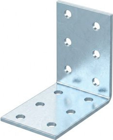 Industrial Quality Supplies Lochplattenwinkel ART 81507 aus Edelstahl in Silber, B/T/H: 60 x 60 x 40 cm - Bild 1