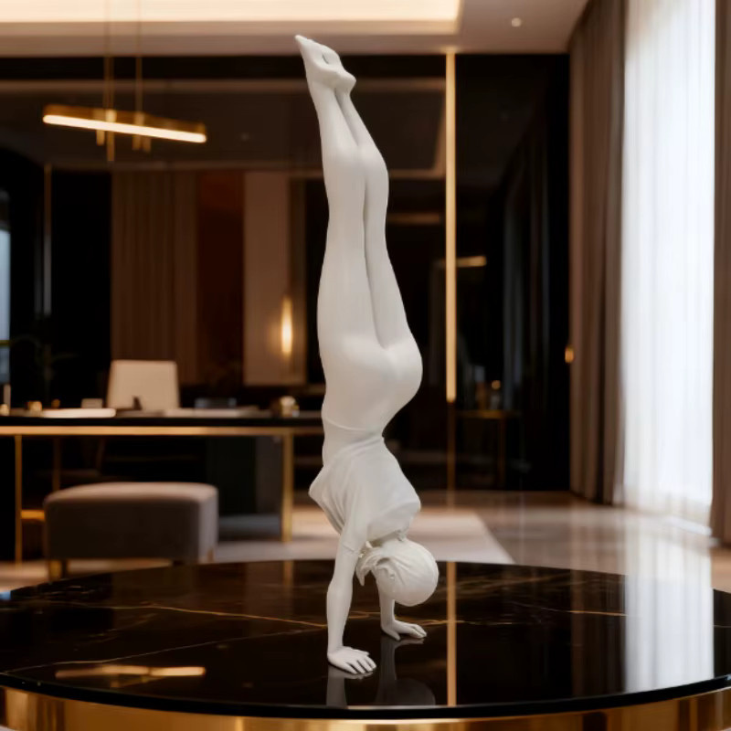 CELEBON 3D-Druck Ballett-Mädchen Skulptur in Weiß als moderne Kunstdekoration für deinen Schreibtisch - Bild 2