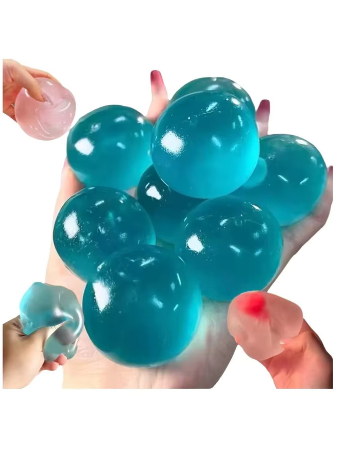 Potdemiel Blaue Erdbeer-Maltose-Squishy-Spielzeuge, transparent - Bild 3
