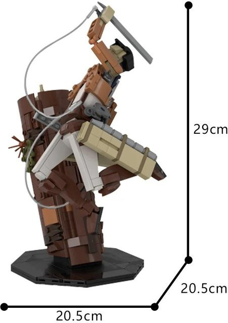 Gobricks Attack on Titan Levi Ackerman Actionfigur Bausteine - Bild 1