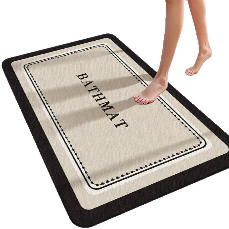 VIKAMA Bodenmatte für Badezimmer, rutschfest und wasserabsorbierend, B/T: 60 x 40 cm - Bild 2