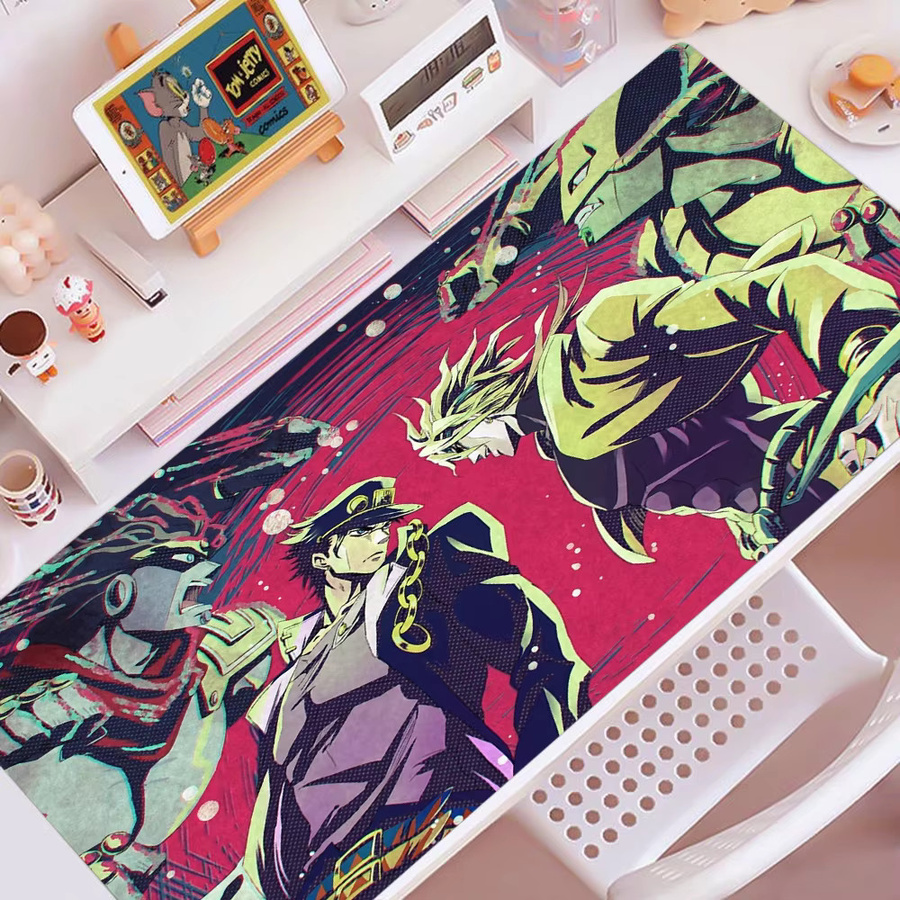 JoJo's Bizarre Adventure INS Tide Große Schreibtischunterlage Multicolour Gaming-Zubehör für PC und Studenten - Bild 4