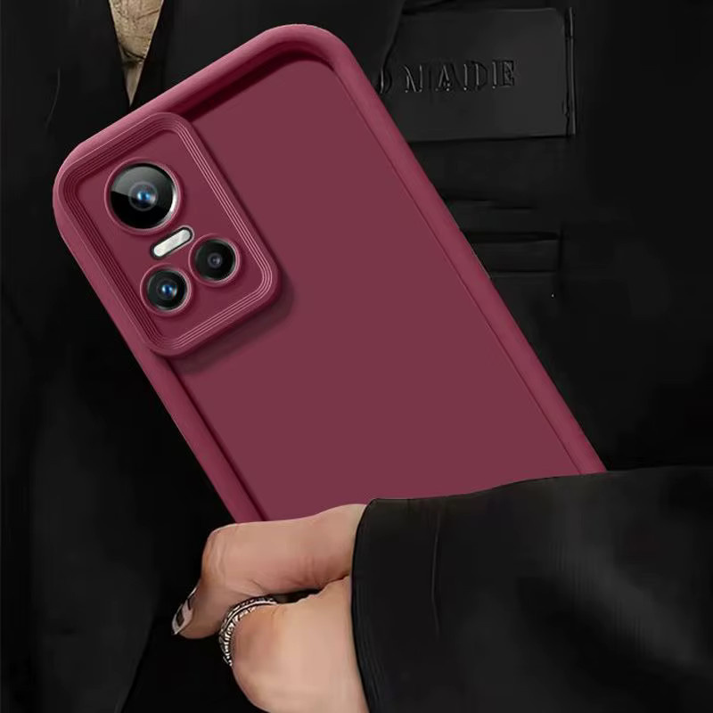 Stoßfeste matte Schutzhülle für OPPO Reno10 5G und Reno10 Pro 5G in Schwarz oder Rot - Bild 3