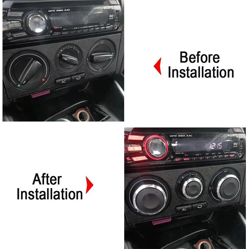 AC-Knopf Wärmereglerknopf für Volkswagen VW Passat B5 Golf 4 MK4 Bora Jetta A4 MK4 in Schwarz - Bild 2