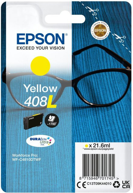 Epson DURABrite Ultra Tintenpatrone Gelb 408L für WorkForce Pro WF-C4810DTWF - Bild 1