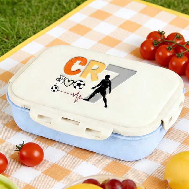 Potdemiel Bento-Box Lunchbox für Kinder und Fußballspieler CR7 Cristiano Ronaldo in Mehrfarbig - Bild 1
