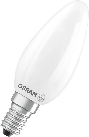 Osram LED Leuchtmittel E14 Kerzenform in Weiß mit 6.500 K Tageslichtweiß, 470 lm, 3,4 W